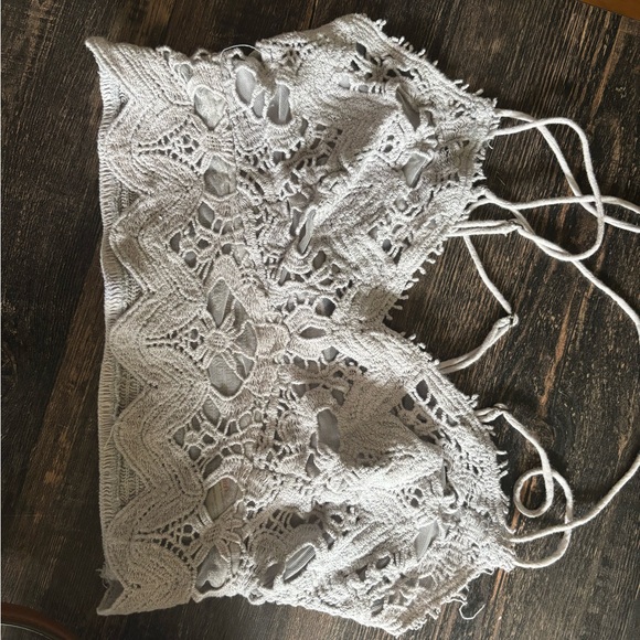Free People Gray Lace Bralette - Picture 1 of 3
